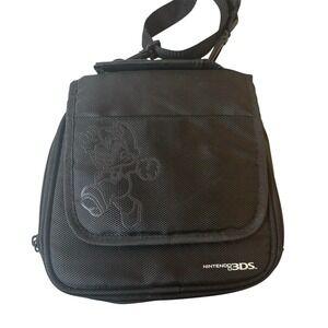 Super Mario Nintendo 3DS Black Carrying Case Bag Official